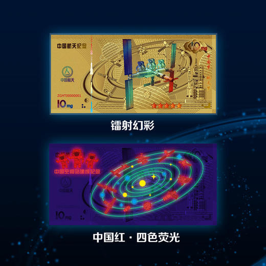 【中国航天】空间站建成纪念金钞 单张 商品图3