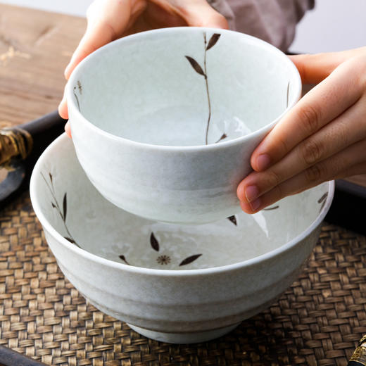 日本进口美浓烧白色樱花陶瓷多用碗/盘日式餐具 商品图5