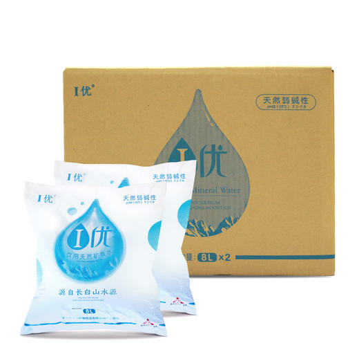 C胞活力  I优 天然饮用矿泉水袋装水8L*2袋/箱 商品图4
