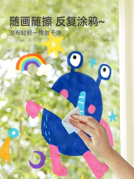 mideer弥鹿儿童水性马克笔手绘颜料彩绘套装涂鸦diy笔不透色可擦 商品图1