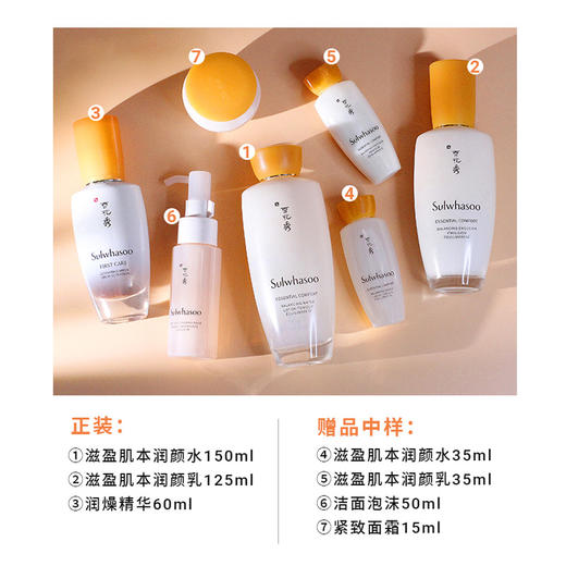 雪花秀 润致焕活肌本舒活小全明星套（正装：水150ml+乳125ml+精华60ml，赠品：水35ml+乳35ml+洁面50ml+面霜15ml） 商品图1