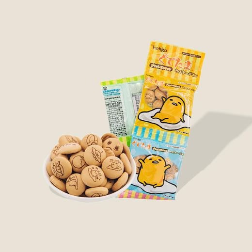 北陆制果蛋黄哥饼干（4连包） 56g 商品图0