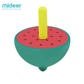 mideer弥鹿新款玩具旋转萌趣水果小陀螺儿童益智科教玩具