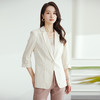 【棉麻面料】罗蒙小西装女外套夏季轻薄透气凉爽速干修身小西装单西服女 商品缩略图11