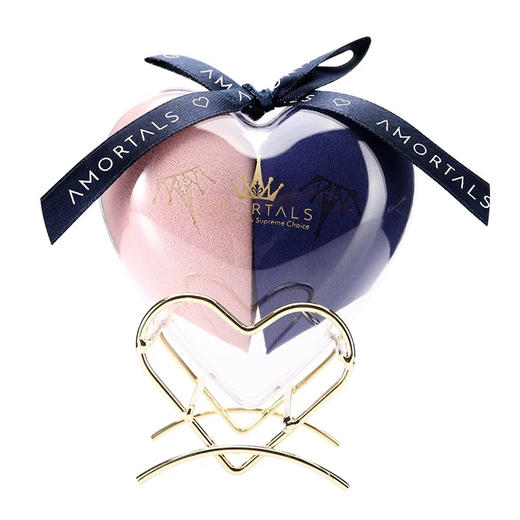 尔木萄心悦美妆蛋海绵套装（蓝+粉）2个装 粉扑美妆蛋 商品图0