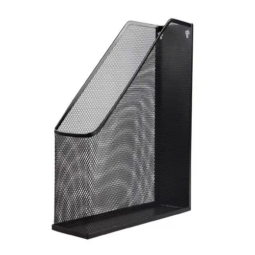 黑色金属铁网单格文件架铁丝单联框文件栏文件框书档资料框书立1个 商品图3