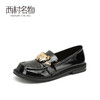 西村名物2021秋季新款英伦风JK日系玛丽珍一脚蹬休闲单鞋女X21CM33071 商品缩略图0