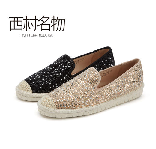 西村名物2021秋季新款编织满钻休闲单鞋X21CM33321 商品图0