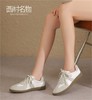 西村名物2022秋季新款真皮休闲鞋厚底百搭系带板鞋单鞋平底37181 商品缩略图0