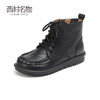 西村名物2022新款休闲小皮鞋单靴舒适潮流休闲百搭马丁靴女45271 商品缩略图0