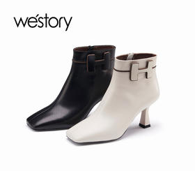 westory秋冬新款时尚百搭宴会短靴81921