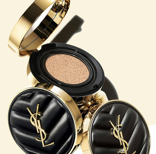 【黑皮革气垫】YSL圣罗兰新明彩轻垫粉底液14g B10 商品图1