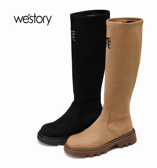 westory22秋冬新款女靴时尚高靴82052—82051 商品图0