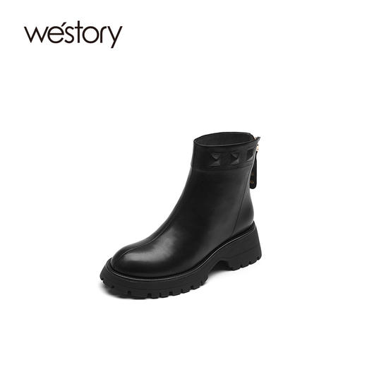 westory2021新品轻熟风气质马丁女靴W21DS80641 商品图2