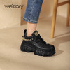 westory2021秋季新品厚底百搭休闲鞋松糕底时尚女鞋W21CM71651 商品缩略图0