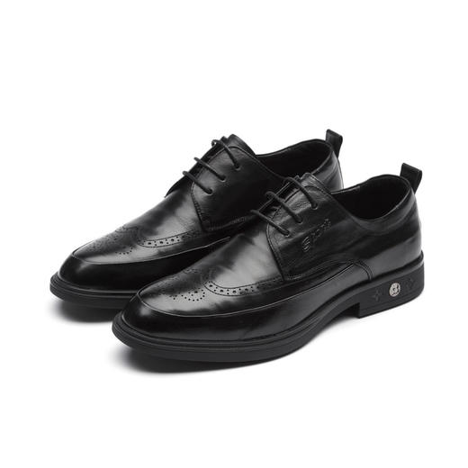 西村名物2021年商场同款英伦简约男士皮鞋尖头百搭男士商务休闲皮鞋男鞋X10CV31441 商品图0