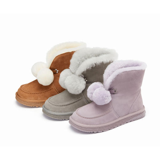 西村名物2022冬季新款加绒百搭冬鞋抗寒防滑潮版网红ins女鞋45071 商品图0