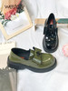 Westory22年秋季新款一脚蹬英伦风复古小皮单鞋厚底真皮乐福鞋72081 商品缩略图0