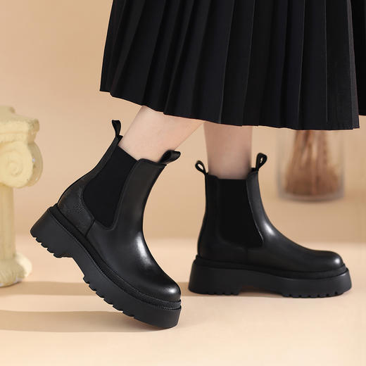 西村名物2021冬季新款短靴T21DS45231 商品图0