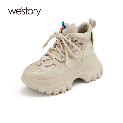 westory2021秋季新款厚底炸街老爹鞋ins潮时尚休闲鞋W21DS81341 商品图0