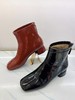 西村名物2021年秋冬新款专柜同款皮靴短靴X21DS43691 商品缩略图0