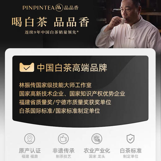 〔上海直发包邮20〕品品香晒白金紧压寿眉 商品图1