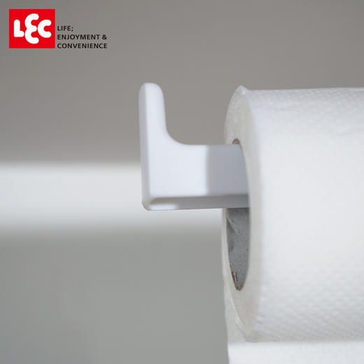 日本LEC厨房纸巾架挂架免打孔吸油纸橱柜卷纸架抹布收纳架 商品图4