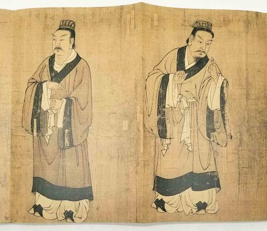 中国历代绘画大师长卷经典：《孔子弟子图》，阎立本绘，大16开册页装，四川美术出版社2018年版，定价98，售价38元。 商品图8