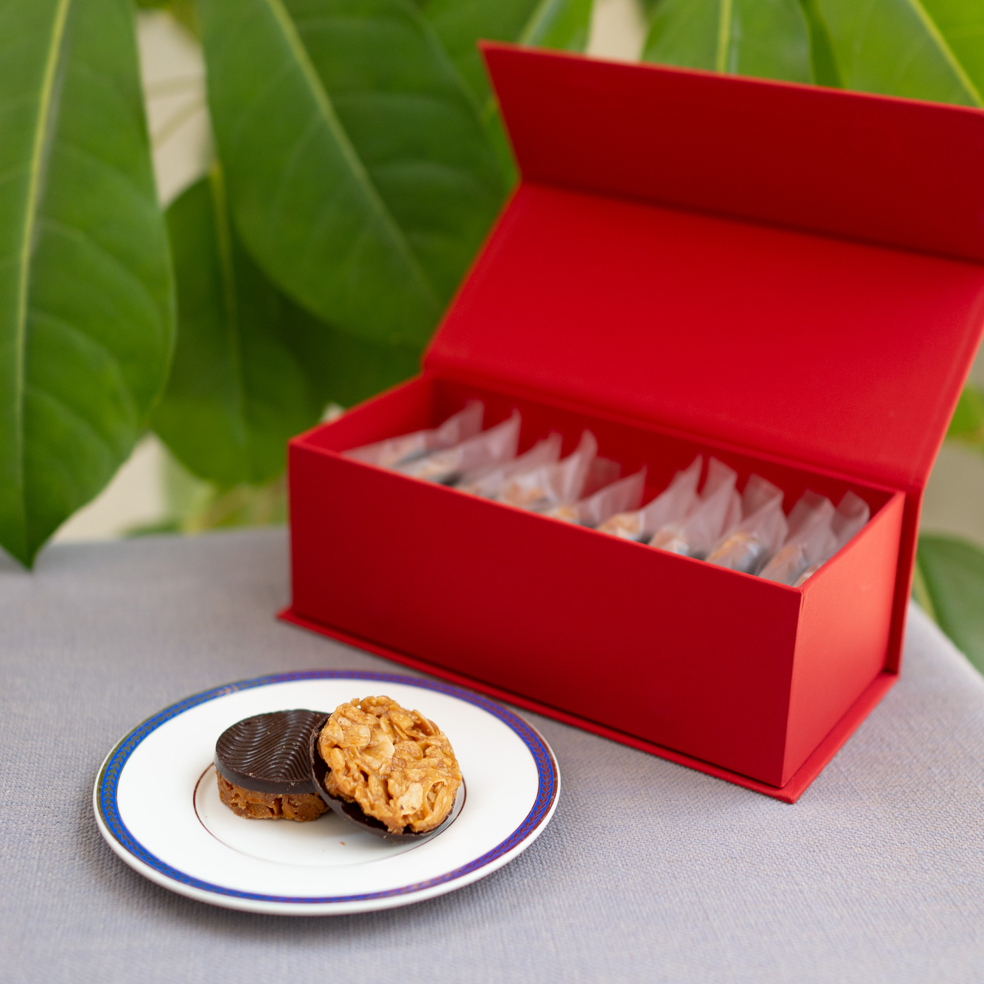 【如意礼盒】巧克力巴旦木片10片