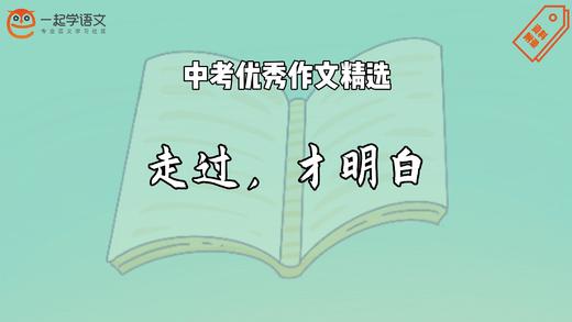 中考优秀作文精选：走过，才明白 商品图0