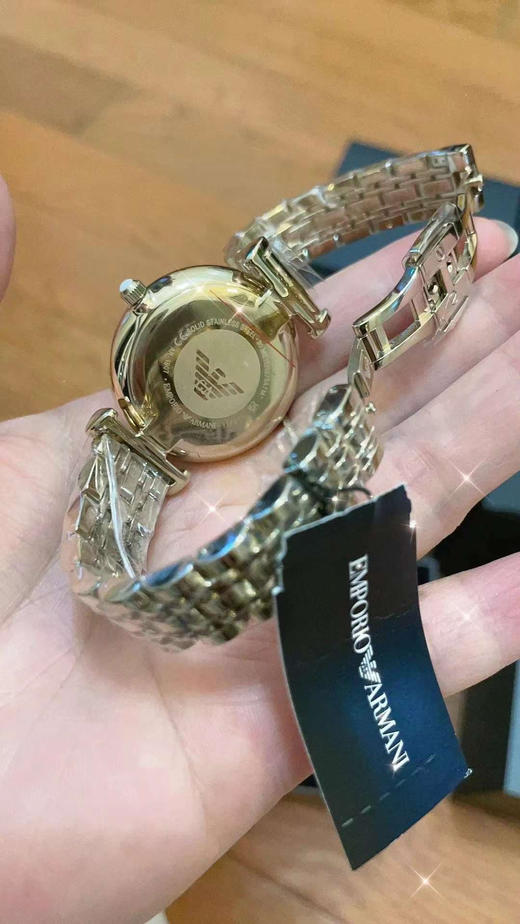 ARMANI/阿玛尼珍珠贝母时尚镶钻摩天轮石英表💎 商品图2