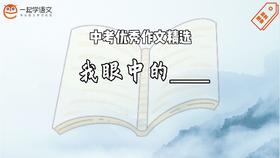 中考优秀作文精选：我眼中的_______