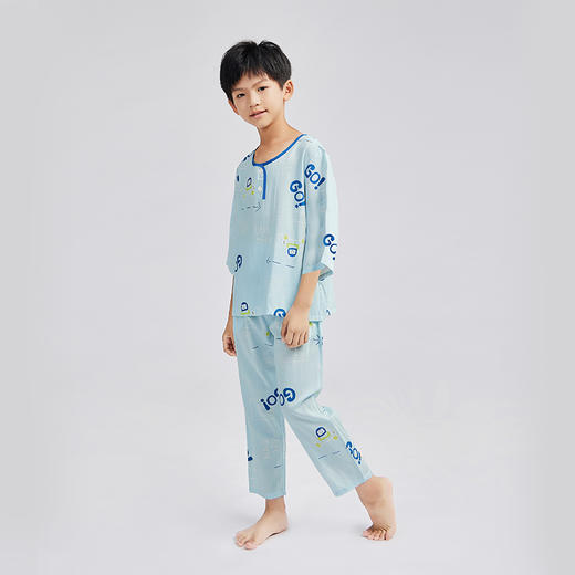 都市丽人梭织人棉薄长袖家居服睡衣JH32A3 商品图4