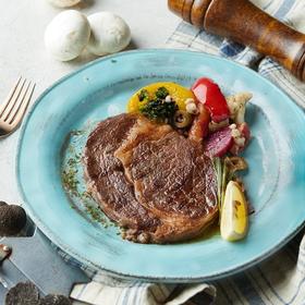 美国特优肋眼牛排附时蔬 USDA Prime Rib-Eye with Veggies