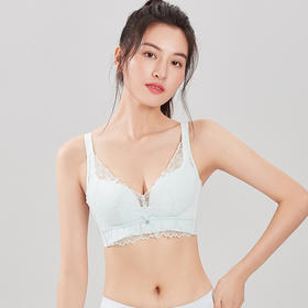 都市丽人舒软挺塑调整型内衣超薄3/4杯蕾丝塑身系列四排树脂胶圈LJ32B5