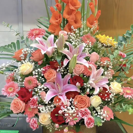 【好运连连】超级大气花篮 商品图0