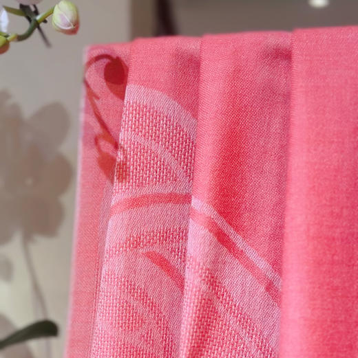 精致丝绒薄披肩 粉色 商品图3