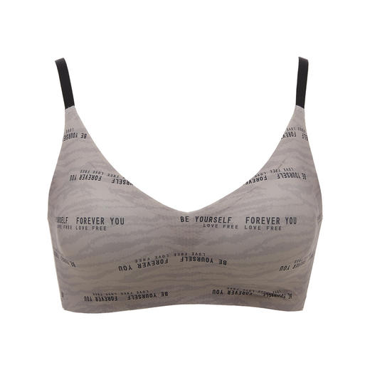 都市丽人Vbra内衣无尺码薄3/4杯泳布文胸二排无钢圈LB363K 商品图5