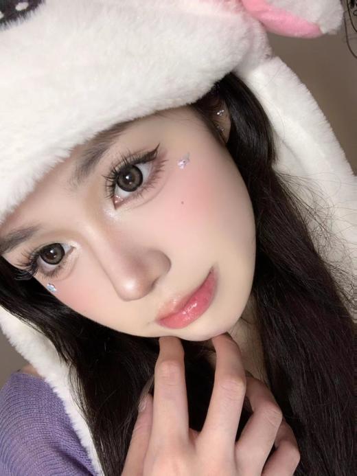 易梦玲同款 花胶奶糕 kikicon 日抛 14.5mm 10片 含硅水凝胶 日抛无售后【1盒1个度数 不同度数拍2盒】 商品图5