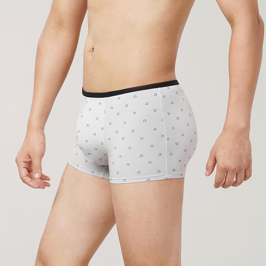 都市丽人日常休闲50S人棉平角裤男士内裤FK3CA8 商品图1