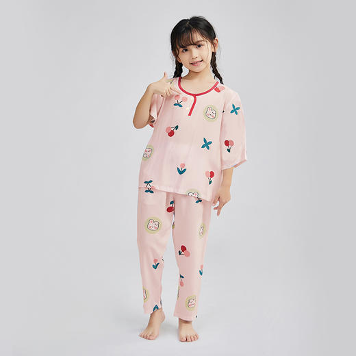 都市丽人梭织人棉薄长袖家居服睡衣JH32A3 商品图0