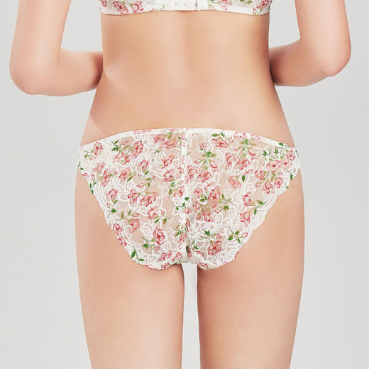 都市丽人薄透丝滑印花蕾丝女士内裤LP32A7 商品图3