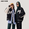 YKYB2025春季新款外套字母印花长袖休闲宽松拉链男女同款夹克 商品缩略图0