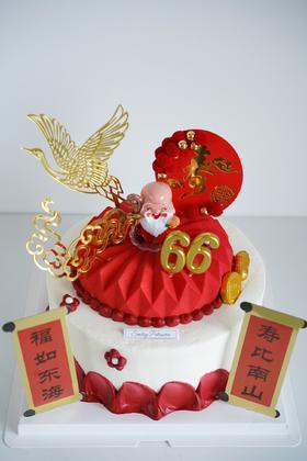 祝寿奶油蛋糕 ｜ 鲜果原味奶油 - 新中式寿宴