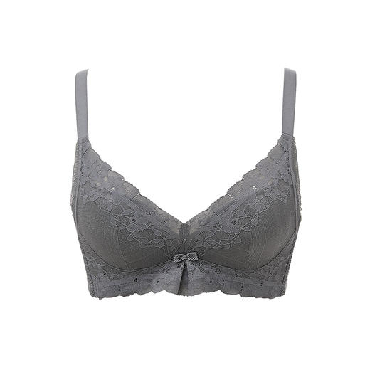 都市丽人聚拢升杯常规内衣B杯薄3/4杯蕾丝文胸三排树脂胶圈YB32C3 商品图4