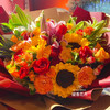 【流金岁月】向日葵➕香水百合➕康乃馨➕玫瑰➕蔷薇➕新鲜配叶，精品大气花束 商品缩略图1