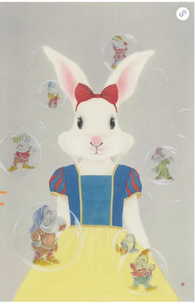 李娜《礼物-公主》版画