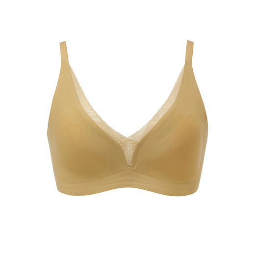 都市丽人Vbra内衣无尺码薄3/4杯泳布文胸二排无钢圈LB36K2 商品图4