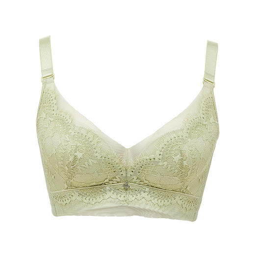 都市丽人舒软挺塑调整型内衣A:加厚B:中厚3/4杯蕾丝塑身文胸四排无钢圈LJ34B6 商品图5