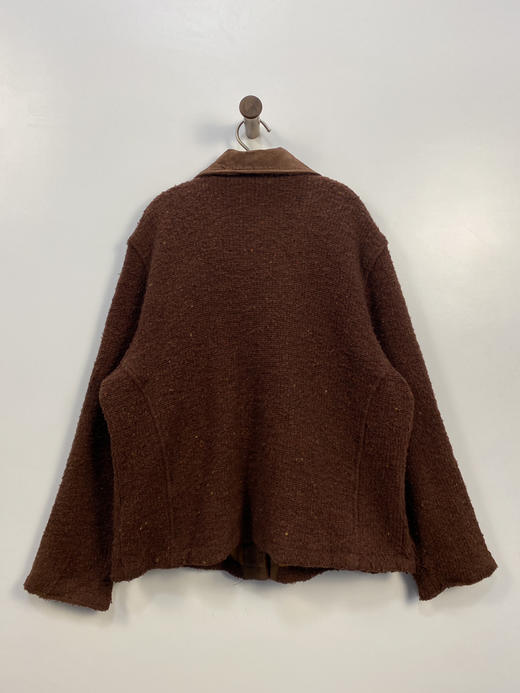 Y2K Vintage Woolrick 小绵羊 羊毛 皮革领 休闲外套 _CJK(L) 商品图3